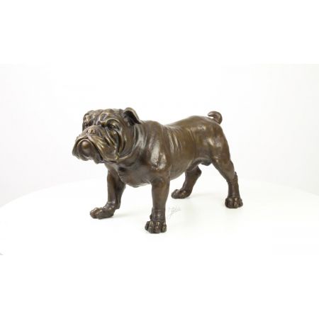 Bronzefigur English Stierdog 31x24,1x54,5cm