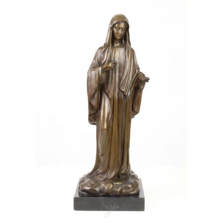 Bronzefigur Madonna 58,1x20,9x21,7cm