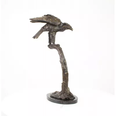 Bronzefigurn Adler On Branch 71,5x28,8x44,4cm