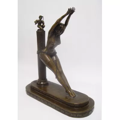 Bronze Prisoner Of Love Hxwxl: 31 X 10,5 X 27,8 Cm.