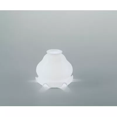 Berliner Messinglampen Ersatzschirm 08op weiß glänzend 11x13cm / 6cm
