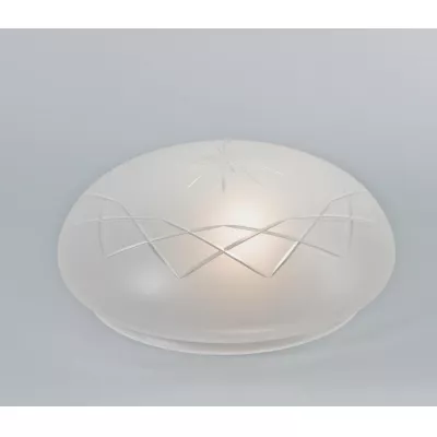 Berliner Messinglampen Ersatzschirm 125cr kristallmatt mit Schliff 12x30cm / 25cm