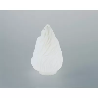 Berliner Messinglampen Ersatzschirm 170op weiß glänzend 21x14cm / 8cm
