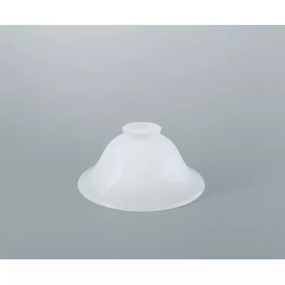 Berliner Messinglampen Ersatzschirm 21op weiß glänzend 8x19cm / 6cm