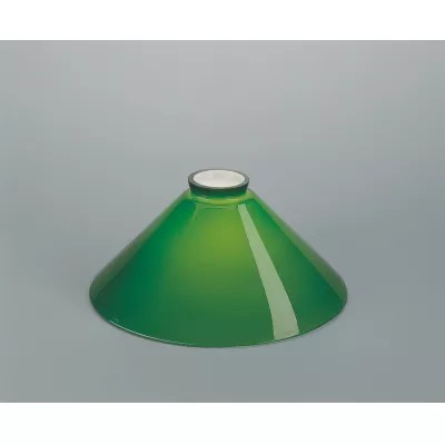 Berliner Messinglampen Ersatzschirm 25gr grün 12x25cm / 6cm