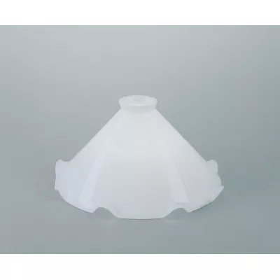 Berliner Messinglampen Ersatzschirm 27op weiß glänzend 12x27cm / 6cm