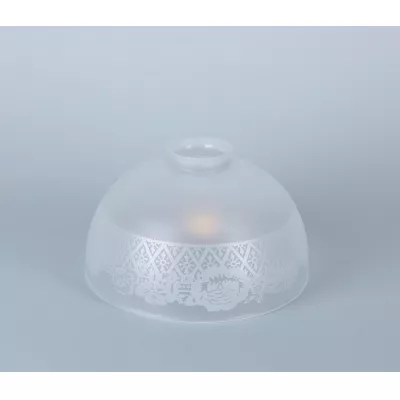 Berliner Messinglampen Ersatzschirm 60ae ätzmattiert 11x18cm / 6cm