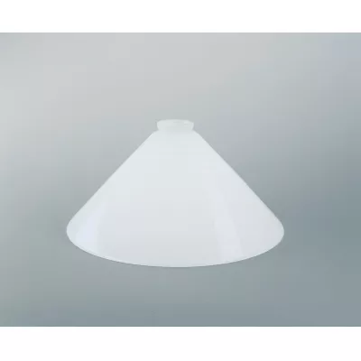 Berliner Messinglampen Ersatzschirm 89op weiß glänzend 16x35cm / 6cm
