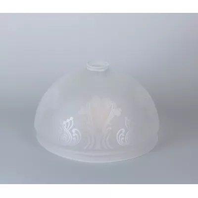 Berliner Messinglampen Ersatzschirm 91ae ätzmattiert 17x30cm / 6cm