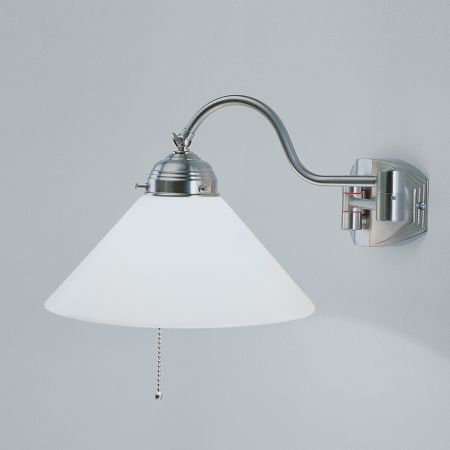 Wandlampe A64 in Nickel matt