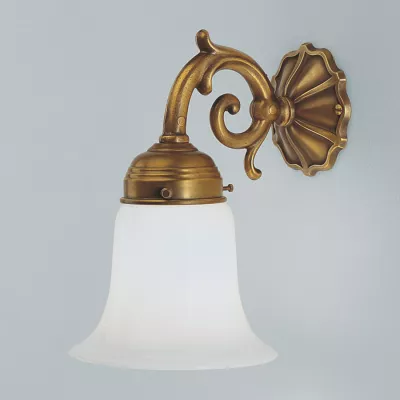 Berliner Messinglampen Wandlampe A9 in Berliner Messing