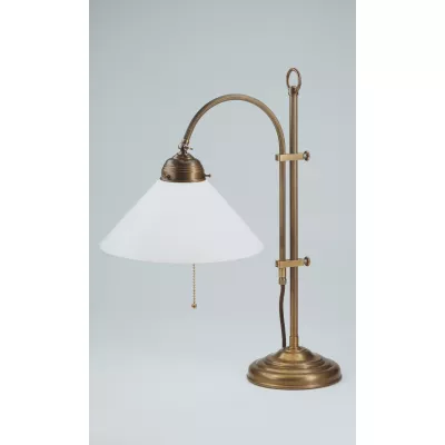 Berliner Messinglampen Schreibtischlampe B4 in Berliner Messing