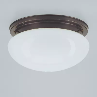 Berliner Messinglampen Deckenleuchte D18 in Antik