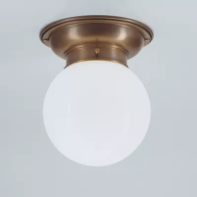 Berliner Messinglampen Deckenleuchte D60 in Berliner Messing
