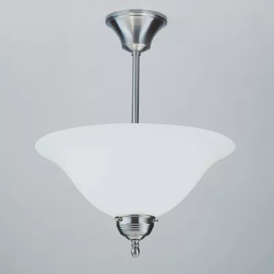 Berliner Messinglampen Deckenleuchte D77 in Nickel matt