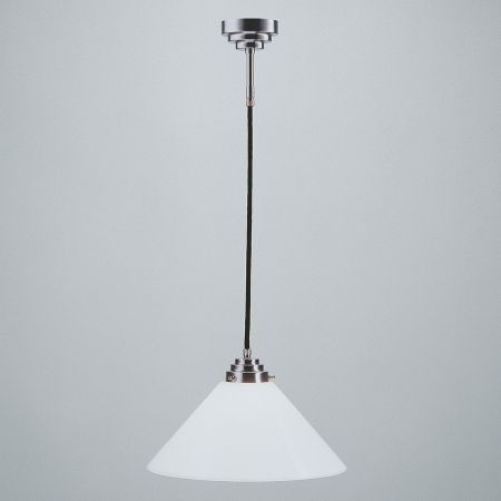 Berliner Messinglampen Pendelleuchte PS64 in Nickel matt