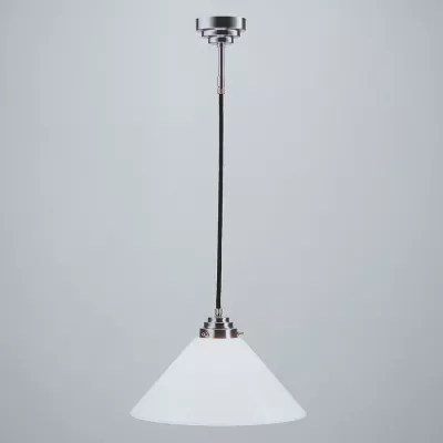 Berliner Messinglampen Pendelleuchte PS64 in Nickel matt