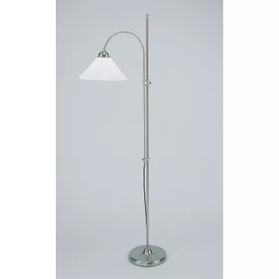 Berliner Messinglampen Bodenlampe ST02 in Nickel matt