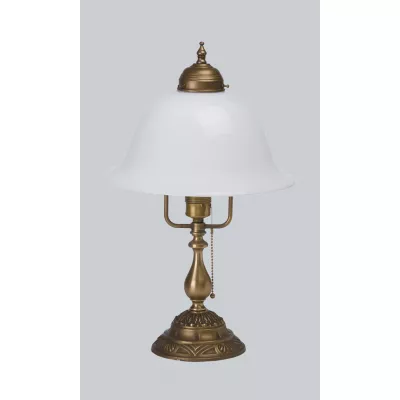 Berliner Messinglampen Nachttischlampe V1 in Berliner Messing