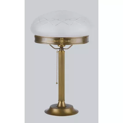 Berliner Messinglampen Tischlampe "Mushroom Pattern"
