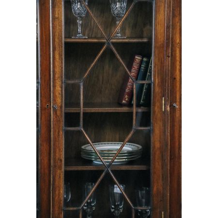 Prachtvolles Breakfront bookcase / Bücherschrank mit Regency Verglasung