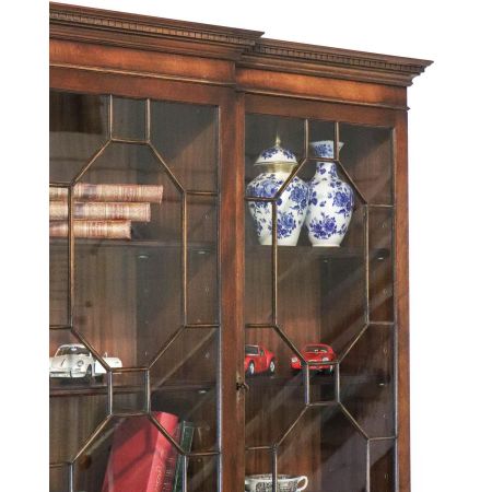 Mahagoni Breakfront/Wohnzimmerschrank, Vitrinenschrank Antik Stil, Bevan Funnell ltd.