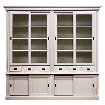 Wandschrank Groß Schiebetür Shining White CL-DR-020 250x52x240