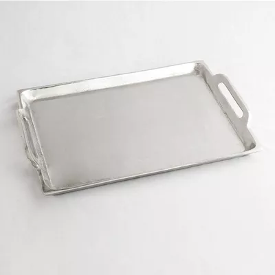 Ablage Rechteckig Groß Silber 42x30