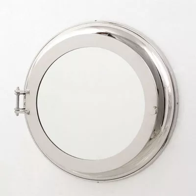 Spiegel Bullauge aus Aluminium Runder Spiegel Edelstahl Spiegel