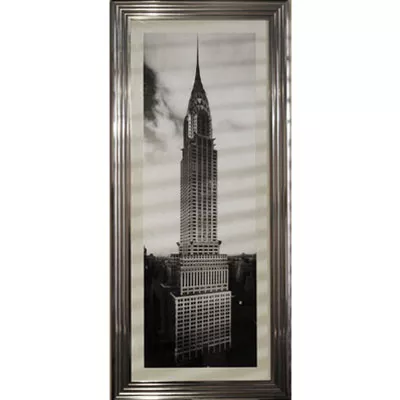 Wandbild Chrysler Gebäude schwarz-weiß Foto 148x58