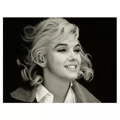 Bild schwarz-weiß Marilyn Monroe Wandnild Leinwand Fotoleinwand 60x80
