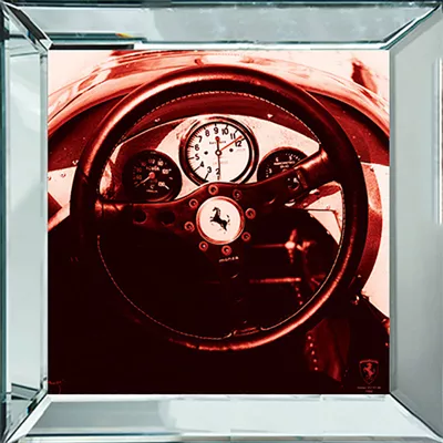 Vintage Bild Ferrari F1 Wanddekoration Wandbild 40x40