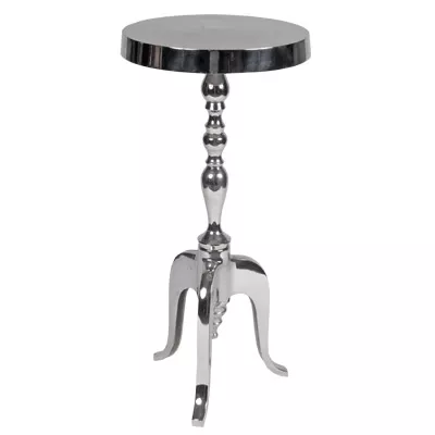 Tisch 59cm Dreibeinning aus Edelstahl kleiner Tisch Beistelltisch