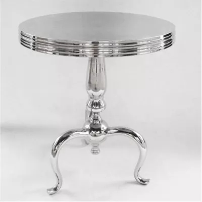 Kleider Edelstahl Tisch mit 3 Tischbeinen 40x40x56 aus Aluminium und Nickel
