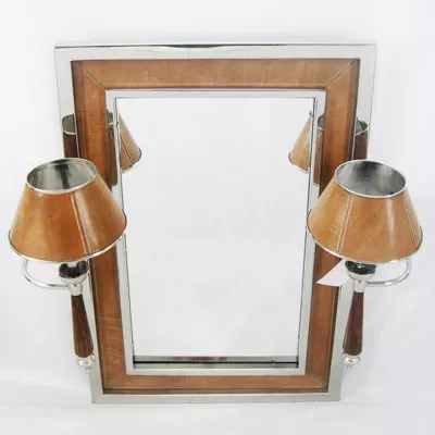 Wandlampe mit Spiegel 75x81cm