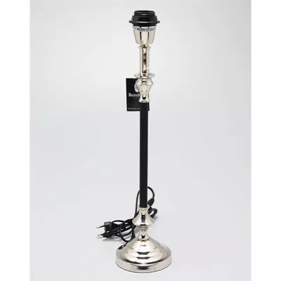 Tischlampe Classic Silver Black