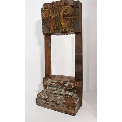 Vintage Antik-Look Wand-Spiegel aus Holz 30x15x60
