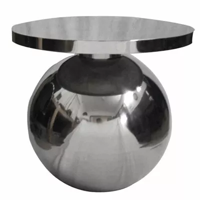 Moderner Tisch "Ball"  aus Edelstahl kleider Tisch Beistelltisch 57x57x58