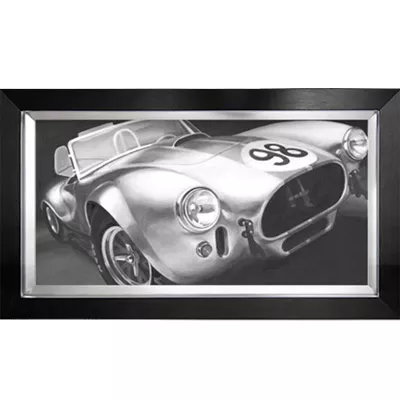 Wandbild Vintage Racing I Bild schwarz-weiß 38x76