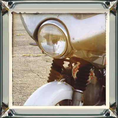 Sunset Ride II Wanddekoration Wandbild Vintage 40x40