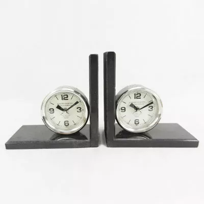 Buchstütze mit Uhr 20cm