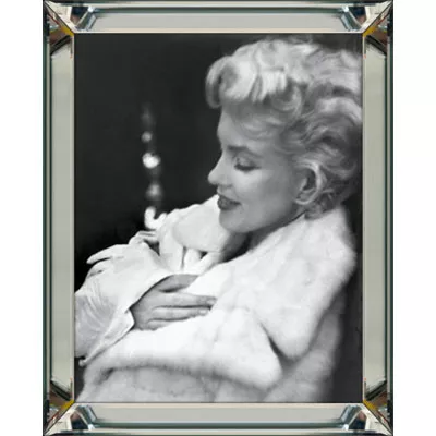 Marilyn Monroe Wandbild Bild schwarz-weiß Serenity 40x50 im Rahmen 
