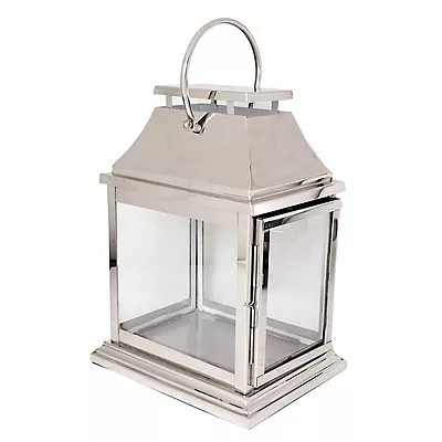 Edelstahl Laterne Gartenlaterne Windlicht 30x22x44