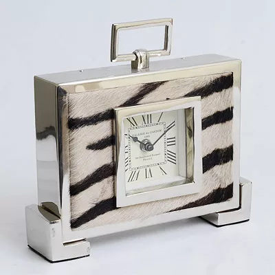 Tisch Uhr Zebra 24cm
