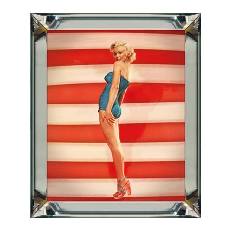 Marilyn Monroe American Bild Wandbild Wanddekoration 40x50 im Rahmen Spiegelbilderrahmen