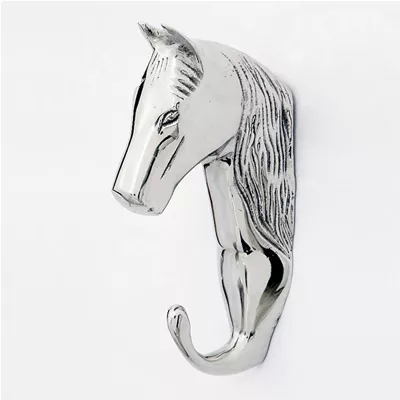 Edelstahl Wandhaken mit Pferdekopf Haken Garderobenhaken