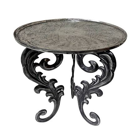 Dekorativer Tisch im Antik-Stil Edelstahl-Tisch Beistelltisch