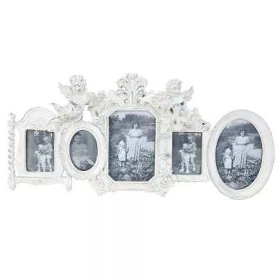 Bilderrahmen Engel Schabby Weiß 53x25/10x15/6x9/10x15/6x9/6x9 cm