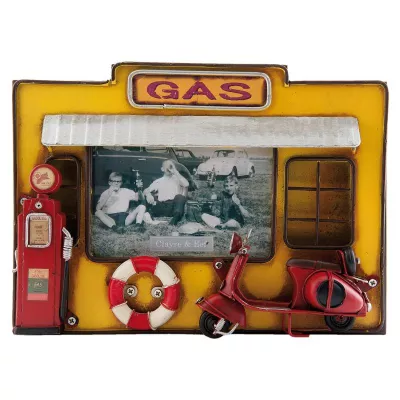 Fotorahmen Blech Roller 25x18x5 cm