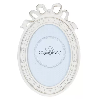 Bilderrahmen oval Schleife 25x17/13x18 cm